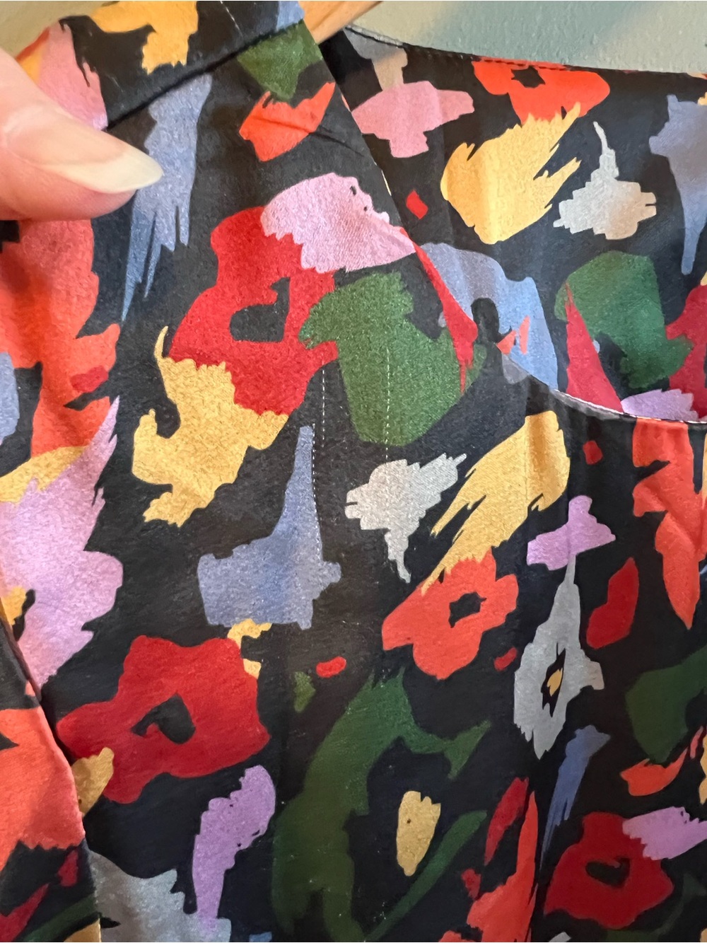 Floral Print Long Sleeve Midi Dress in Multi - Picture 5 of 5